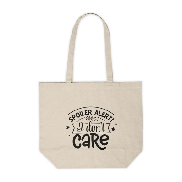 Spoiler Alert I Don't Care Custom Tote Bag - Picture 1 of 3